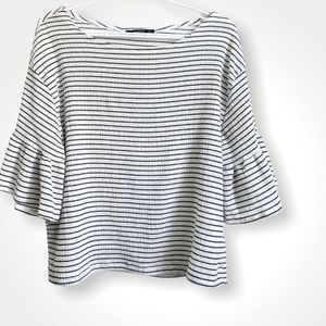 MANGO Bell Sleeve Top